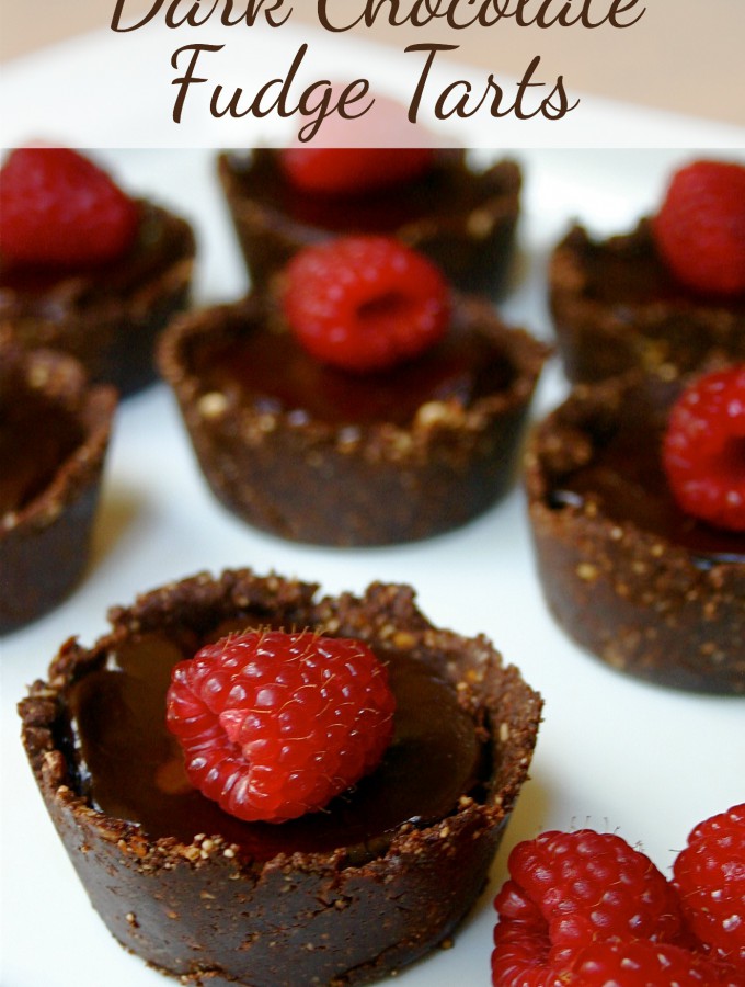 Dark Chocolate Fudge Tarts - You'll never believe that this incredible dessert is healthy and made of only real food ingredients! Refined sugar free, gluten free, no bake and so delicious! Feel Great in 8 - Healthy Real Food Recipes