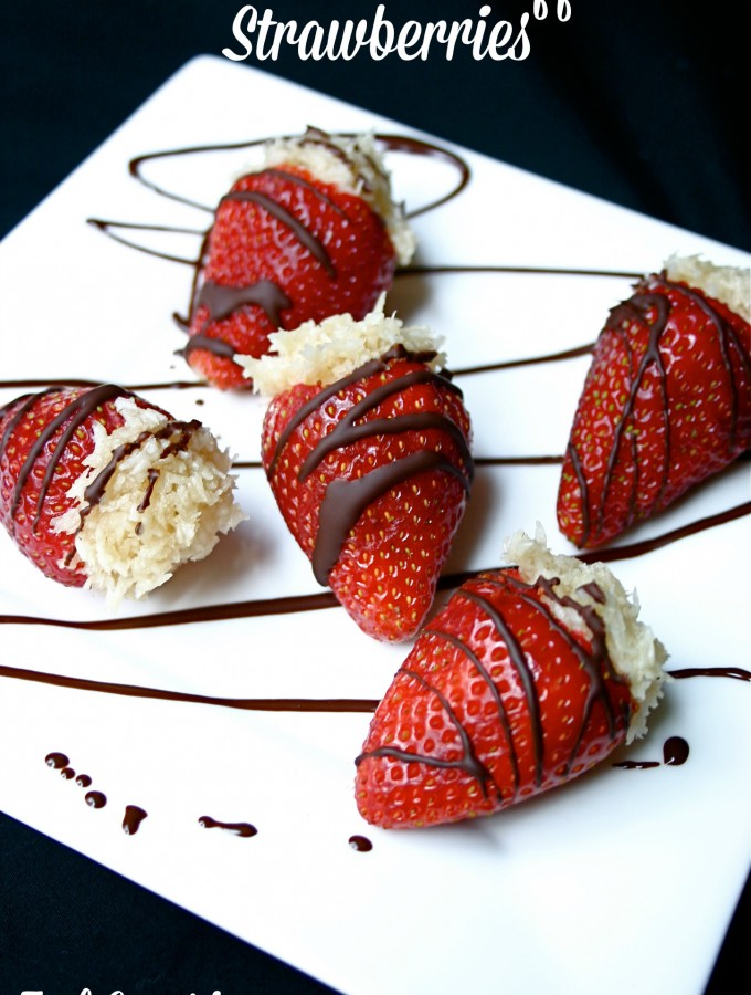 You'd never guess that these Sweet Coconut Stuffed Strawberries are refined sugar free! They are quick and easy to make, but the end result is absolutely decadent! | Feel Great in 8 - Healthy Real Food Recipes