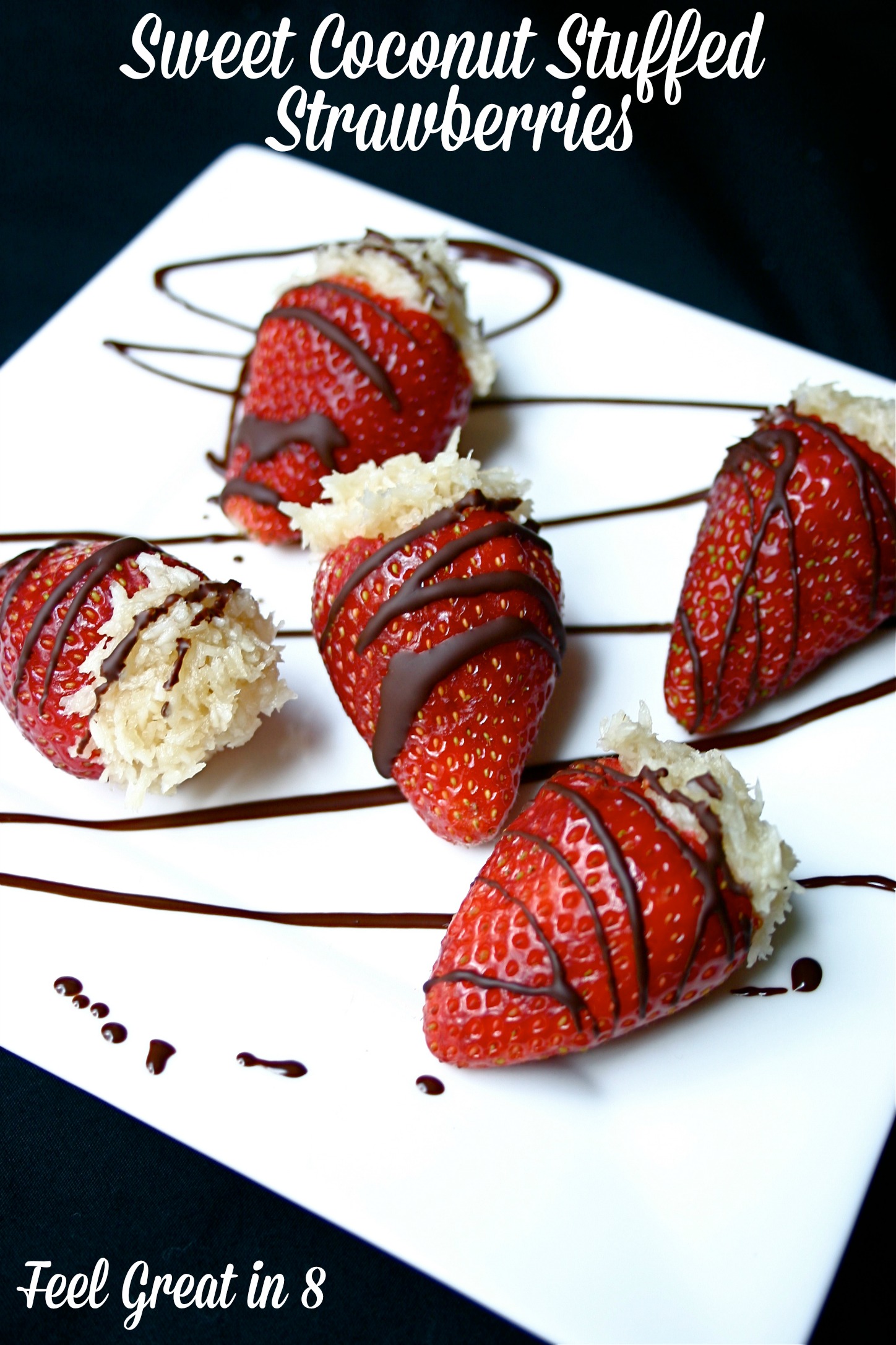 Coconut Stuffed Strawberries