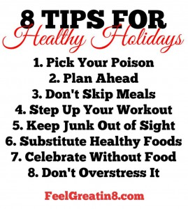 8 Tips for Healthy Holidays - Feel Great in 8 Blog