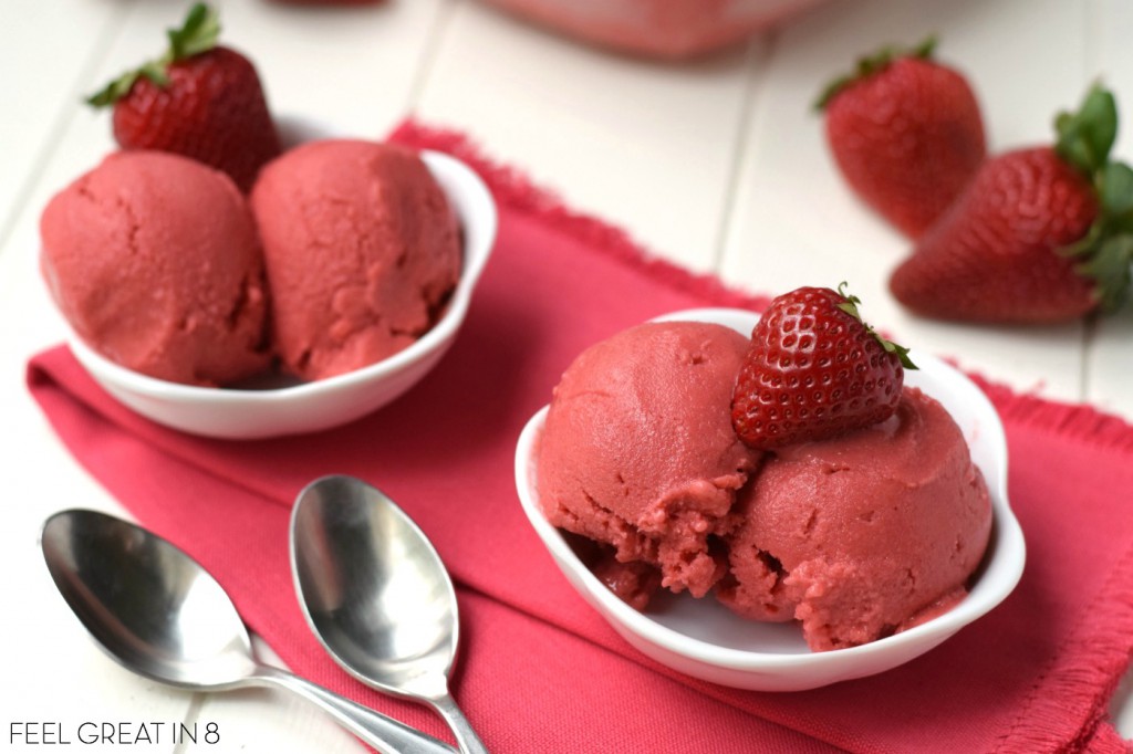 Homemade Strawberry Frozen Yogurt Feel Great in 8 Blog