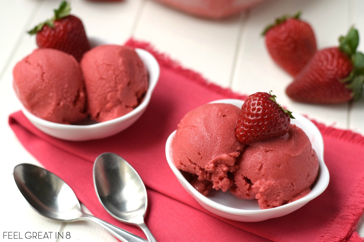 Homemade Strawberry Frozen Yogurt Feel Great In 8 Blog