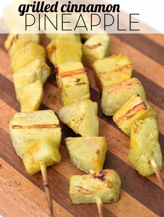 This simple and delicious grilled pineapple is the perfect healthy dessert for your next bbq! | Feel Great in 8 - Healthy Real Food Recipes